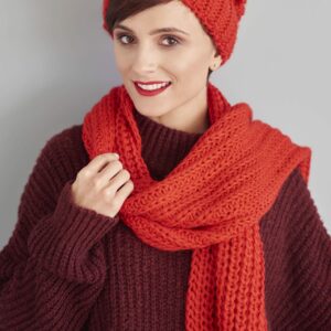 Bonnet laine crème torsadé – Crochet fait main